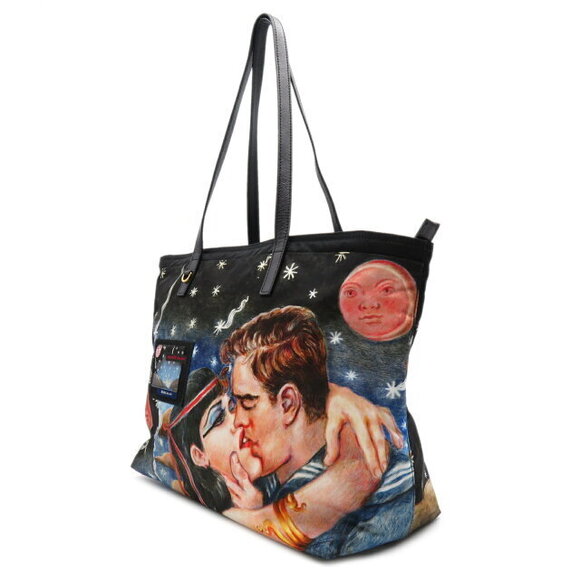 Prada Christopher Shuman tote bag black multicolor - Picture 3 of 8